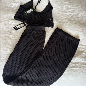 NWT Nasty Gal Knit Bikini Cover-Up Set